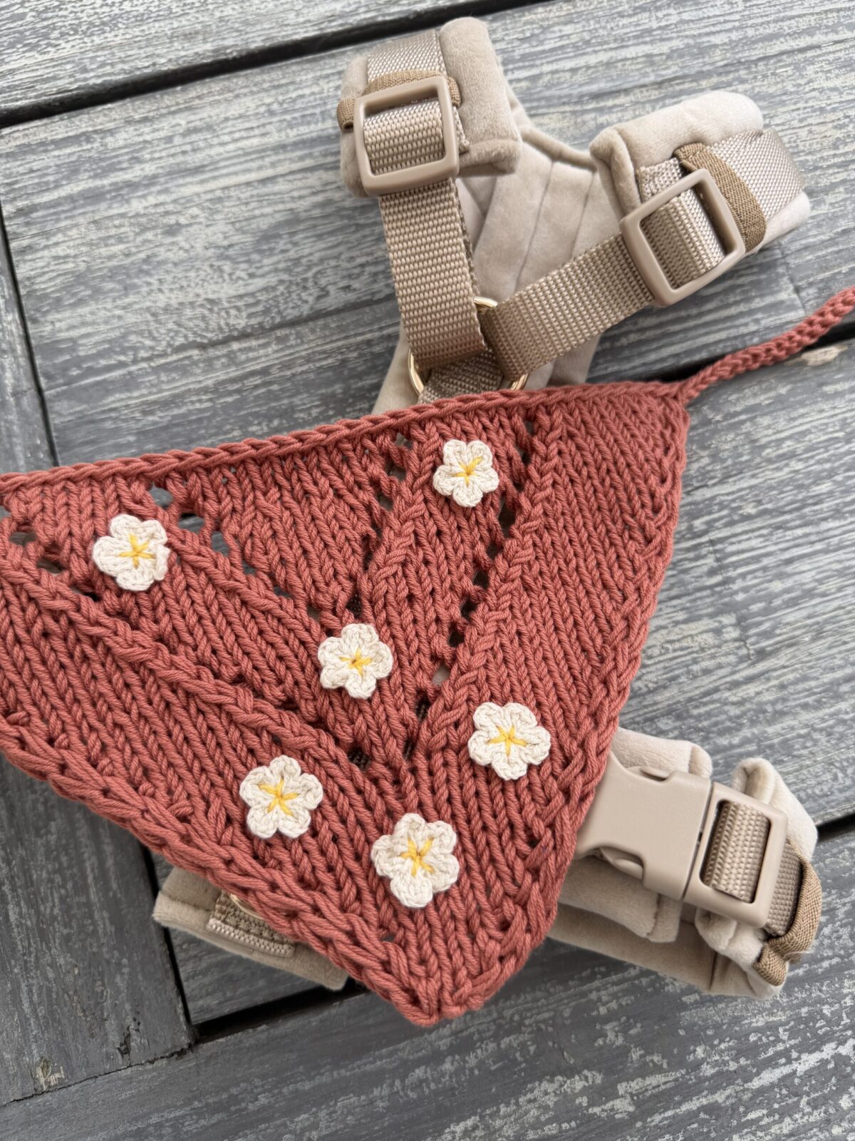 Bandana ażurowa Flowers - obrazek 3