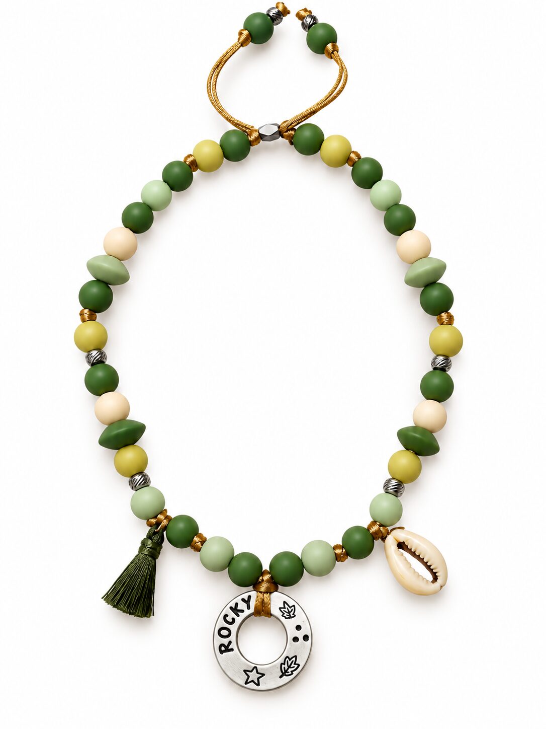 Personalized Beaded Dog Necklace