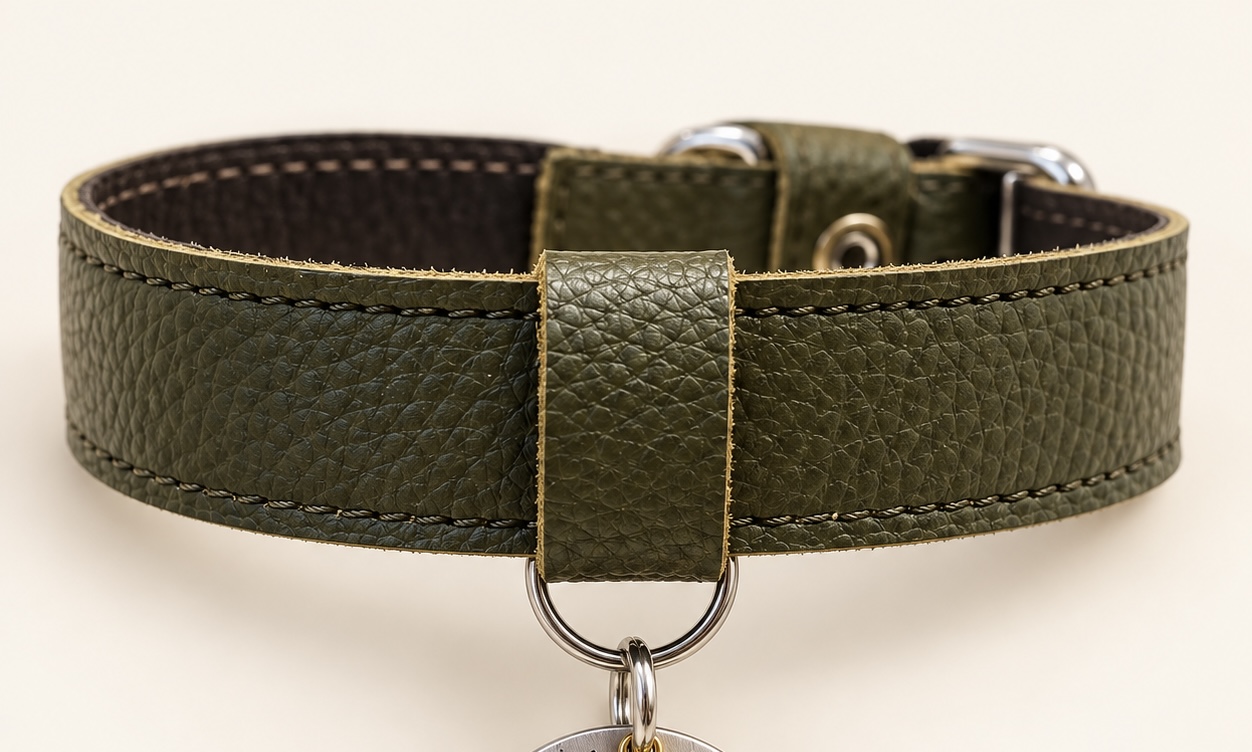 Signature leather collar